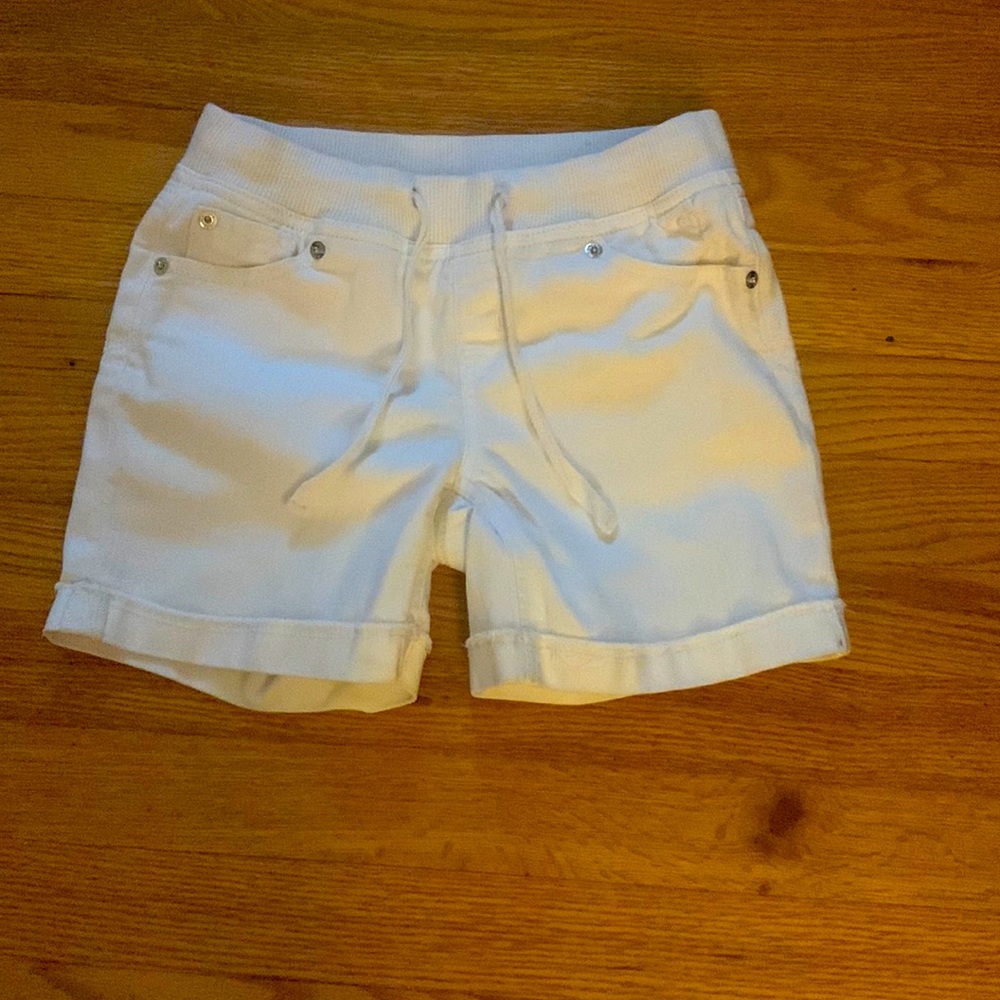 Justice white shorts